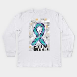 Sexual Assault Awareness Month Kids Long Sleeve T-Shirt